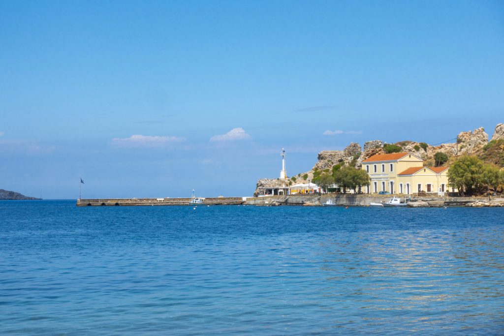 The harbor of Agia Marina in Leros island