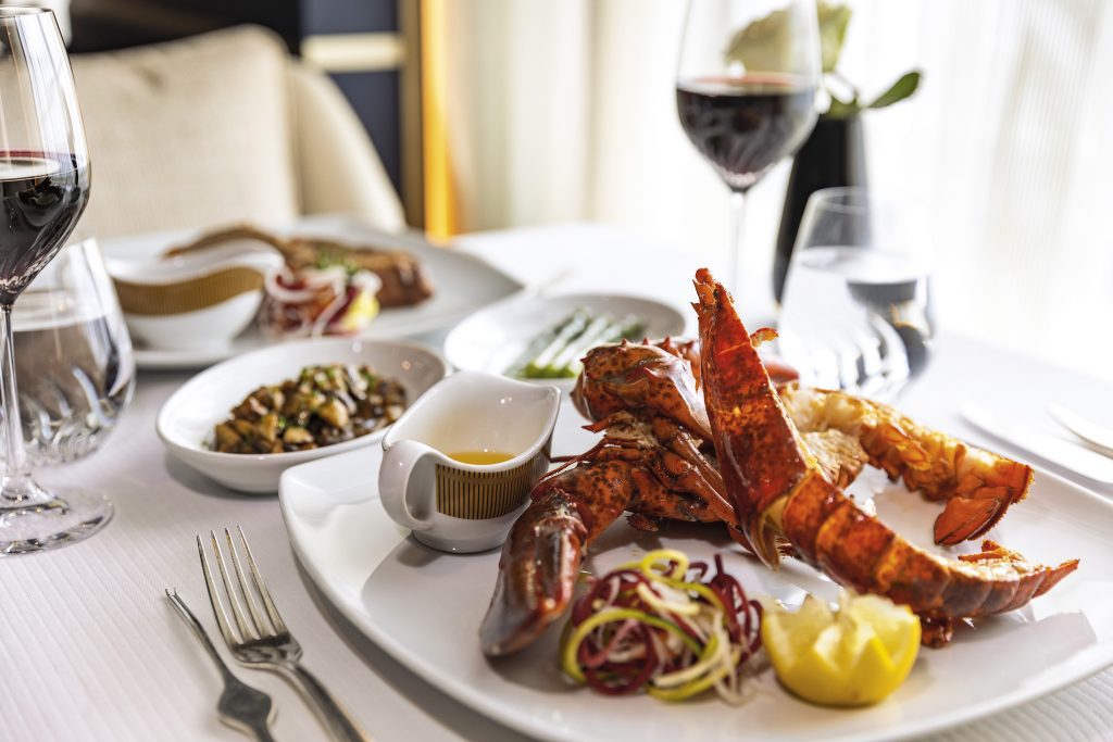 Regent Seven Seas lobster dinner - Viking Travel