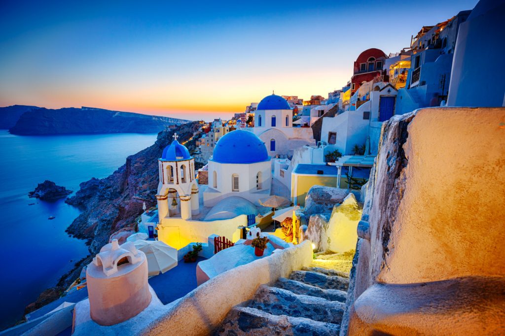 Romantic travel destination Oia village, Santorini island, Greece - Viking Travel 